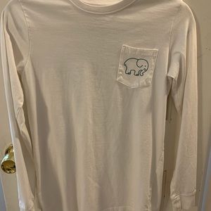 Ivory Ella long sleeve elephant tee